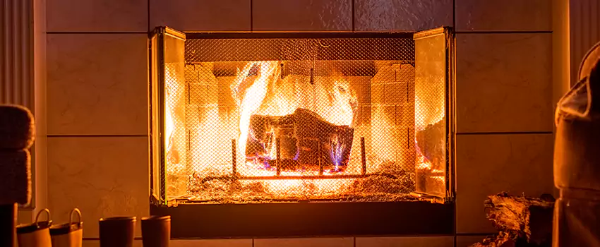 Mendota Hearth Landscape Fireplace Installation in Saco, Maine