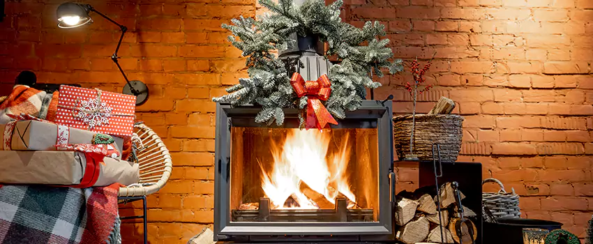 Travis Industries Linear Gas Fireplace Installation in Saco, Maine